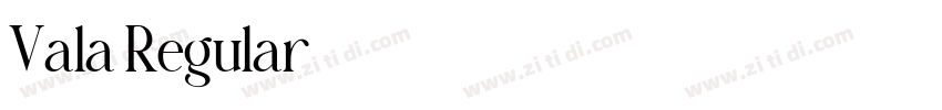 Vala Regular字体转换